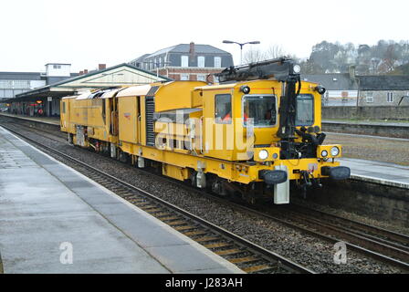 Network Rail Stoneblower à usages multiples Banque D'Images