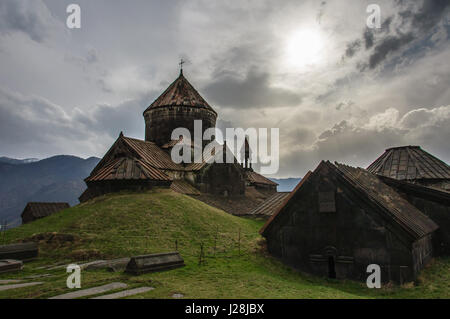 L'Arménie, Lori province, monastère Haghpat Haghpat, dans le nord de l'Arménie, c'est comme la sœur de Sanahin monastère du patrimoine culturel mondial de l'UNESCO Banque D'Images