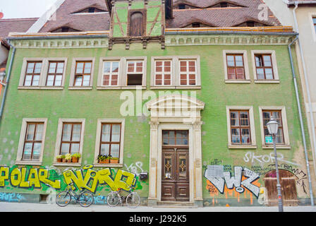 Künstlerhaus Goldener Pflug, centre culturel, Halle, Saxe-Anhalt, Allemagne Banque D'Images