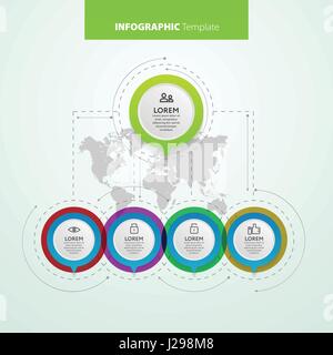 Numéro de modèle abstrait des infographies options. Vector illustration. Peut être utilisé pour la mise en page, workflow, schéma de l'étape d'options, bannière, site web desig Illustration de Vecteur
