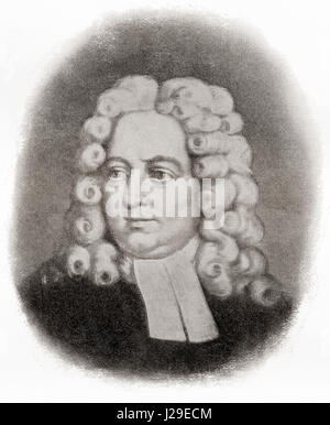 Jonathan Swift, 1667 - 1745. Satiriste anglo-irlandais, essayiste, pamphlétaire politique (d'abord pour les Whigs, puis pour les conservateurs), poète et clerc qui est devenu doyen de la Cathédrale St Patrick, à Dublin, Irlande. À partir de la bibliothèque de documentation internationale célèbre, publié c. 1900 Banque D'Images