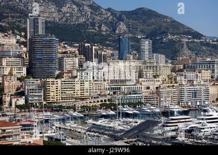 La Principauté de Monaco sur la Méditerranée Banque D'Images