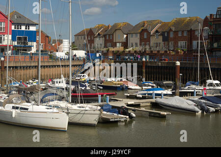 Marina d'Exmouth, Devon Banque D'Images