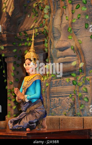 Danseuse Apsara, Siem Reap, Cambodge. crédit : Kraig Lieb Banque D'Images