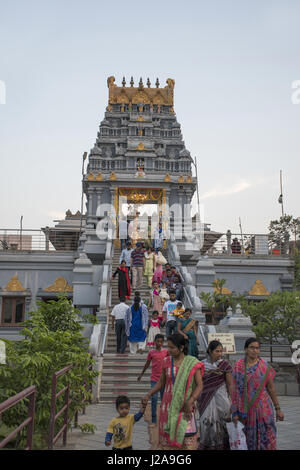 Balaji Temple ISKCON temple à Pune, Maharashtra, composé Banque D'Images