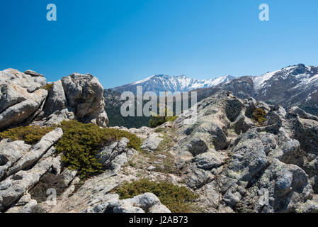 De hautes montagnes corses Banque D'Images