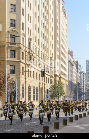 Le Chili, Región Metropolitana de Santiago du Chili, dimanche défilé militaire au palais présidentiel Banque D'Images