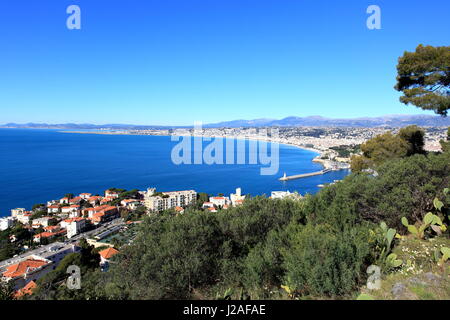 Cap de Nice, Nice, vue generale, Alpes-Maritimes, 06, Cote d'Azur, PACA, France Banque D'Images