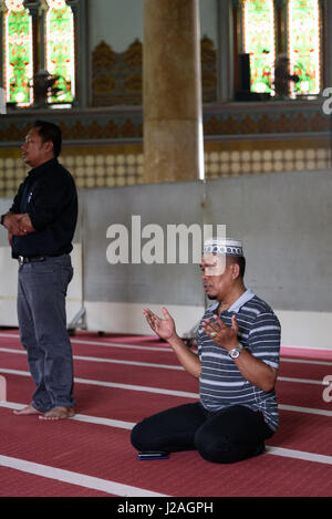 L'Indonésie, Sumatera Utara, Kota Medan, la Grande Mosquée de Medan Banque D'Images