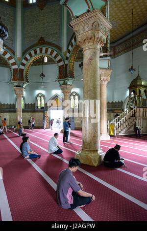 L'Indonésie, Sumatera Utara, Kota Medan, la Grande Mosquée de Medan Banque D'Images