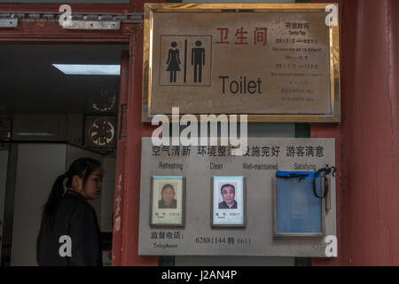 Funny Chinglish : mal traduit en anglais avec drôle de sens, Beijing, Chine Banque D'Images