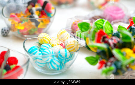 Candy bar at wedding Banque D'Images