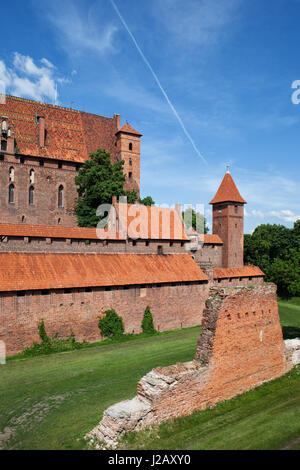 Château de Malbork en Pologne, Europe Banque D'Images