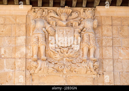 Soulagement à Poble Espanyol à Palma de Majorque, Espagne Banque D'Images