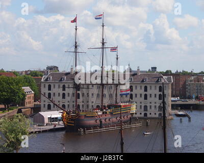 Musée maritime national d'Amsterdam ou Het Scheepvart Banque D'Images