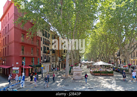 Passeig des né à Palma de Mallorca, Espagne Banque D'Images