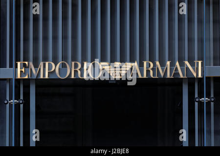 Emporio Armani magasin Glasgow Banque D'Images