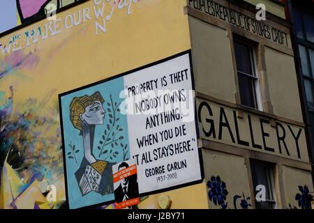 Graffiti et l'art de mur à Bath Somerst UK Banque D'Images