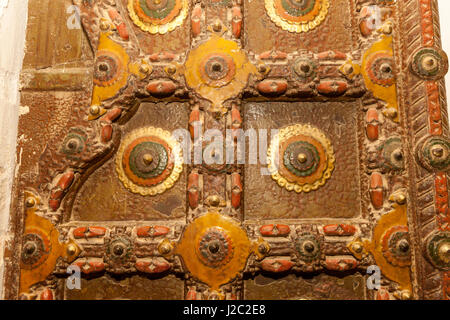 Palais de fleurs. Détail de la porte. Moti Mahal. Phool Mahal. Fort Mehrangarh. 10e siècle. Jodhpur. Le Rajasthan. L'Inde. Banque D'Images