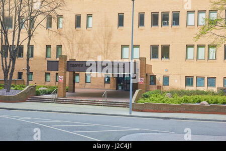 Southwark Crown Court, South Bank, motifs Anglais SE1, Londres, Angleterre Banque D'Images