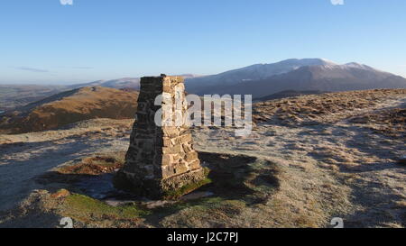 Vue d'hiver de Ling est tombé, Cumbria Banque D'Images