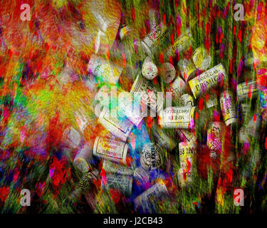 PHOTO ART : In Vino Veritas Banque D'Images