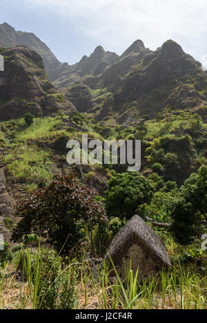 Cap Vert, Santo Antao, Caibros de Ribeira de Jorge, l'île de Santo Antao est la péninsule du Cap Vert Banque D'Images