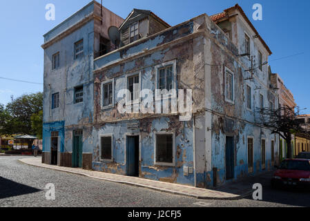 Cap Vert, São Vicente, Mindelo, scène de rue Banque D'Images