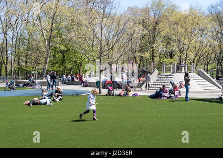 Central Park au printemps, New York City, USA Banque D'Images