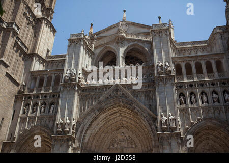 Puerta del Perdon (portail du pardon) de la cathédrale de Tolède à Tolède, en Espagne. Banque D'Images