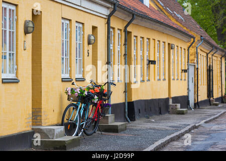 Le Danemark, la Nouvelle-Zélande, Soro, maisons traditionnelles danoises, Sogade street Banque D'Images