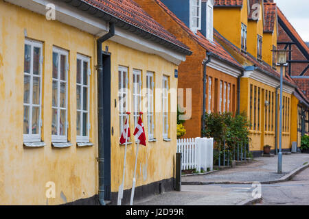 Le Danemark, la Nouvelle-Zélande, Soro, maisons traditionnelles danoises, Sogade street Banque D'Images