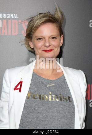 Hollywood, CA, USA. Apr 25, 2017. 25 avril 2017 - Hollywood, Californie - Martha Plimpton. Los Angeles premiere de Hulu's ''The Handmaid's Tale'' tenue à ArcLight Hollywood. Photo Credit : Crédit : AdMedia AdMedia/ZUMA/Alamy Fil Live News Banque D'Images