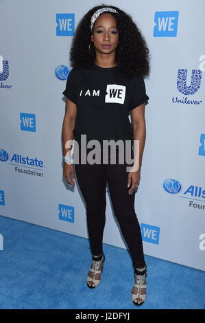 Monique Coleman nous assiste à l'événement 2017 Californie Jour au Forum de Los Angeles le 27 avril. Nous Jour est une célébration de la jeunesse de faire une différence dans leurs communautés locales et mondiales. Photo© Jim Smeal/Alamy Live News Banque D'Images