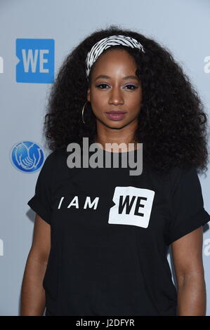 Monique Coleman nous assiste à l'événement 2017 Californie Jour au Forum de Los Angeles le 27 avril. Nous Jour est une célébration de la jeunesse de faire une différence dans leurs communautés locales et mondiales. Photo© Jim Smeal/Alamy Live News Banque D'Images