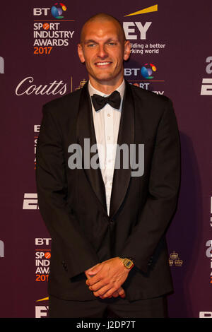Londres, Royaume-Uni. Apr 27, 2017. Mohamed Sbihi assiste à la 16e BT Sport Industry Awards à Battersea Evolution, Battersea Park. Credit : Bettina Strenske/Alamy Live News Banque D'Images