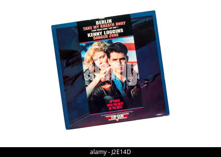 1980 7' single, Take My Breath Away de Berlin. Le thème du film Top Gun Banque D'Images