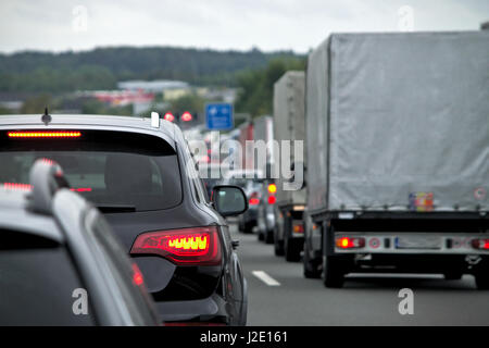 Embouteillage en Allemagne Banque D'Images