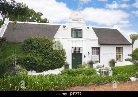 Cape Dutch House avec son toit à Swellendam Rhenen Western Cape Afrique du Sud Banque D'Images