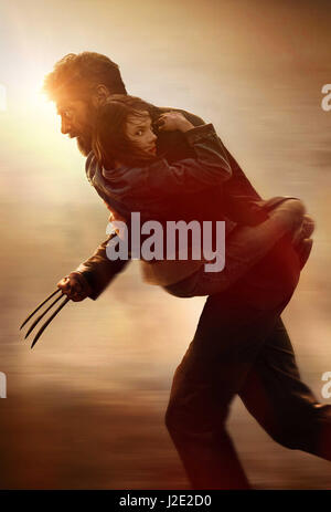 DATE DE SORTIE : 3 mars 2017 TITRE : Logan STUDIO : Marvel Entertainment Réalisateur : James Mangold Résumé : Dans un futur proche, un Logan fatigués s'occupe d'un parent malade Professeur X dans un hide out sur la frontière mexicaine. Mais Logan's tente de masquer dans le monde et son héritage sont terminés quand un jeune mutant arrive, poursuivie par les forces sombres avec : Hugh Jackman comme Logan / Wolverine, Dafne Keen. (Crédit : © Marvel Entertainment/photos) Banque D'Images