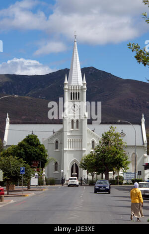 Kerk Street et Moedergemeente Church Robertson Western Cape Afrique du Sud Banque D'Images