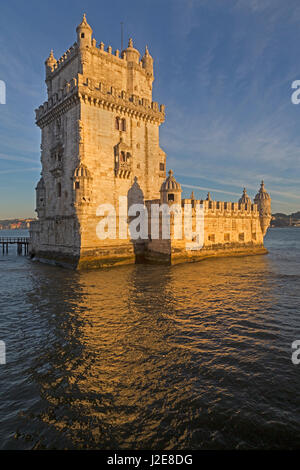 Tour De Belem, Torre De Belem, Lisbonne, Portugal Banque D'Images