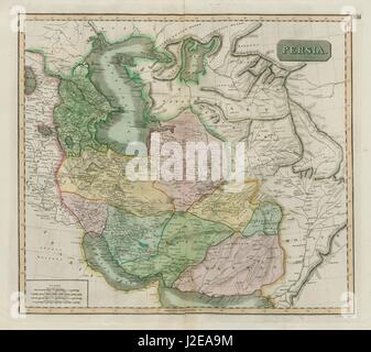 'Perse' et la mer Caspienne. Iran Afghanistan Tartarie du Caucase. THOMSON 1817 map Banque D'Images