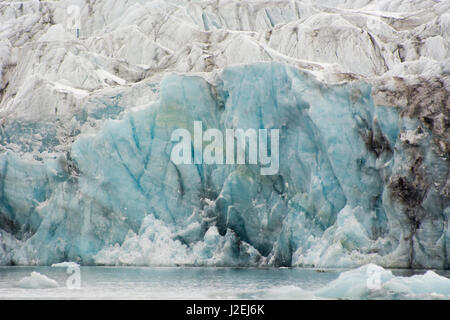 La Norvège. Svalbard. Le Spitzberg. Hornsund. Brepollen. Bord d'un glacier. Banque D'Images