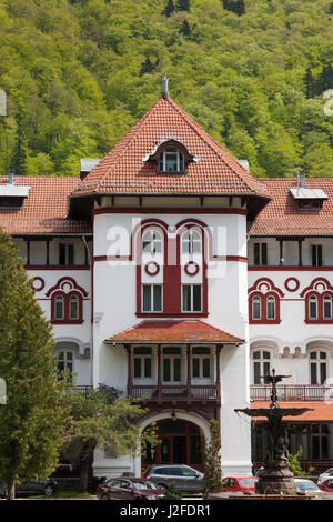 La Roumanie, la Transylvanie, Sinaia, l'Hotel Caraiman Banque D'Images