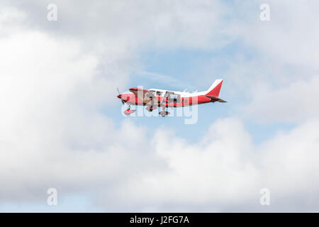 Lancaster, États-Unis - 25 mars 2017 L'Équipe de parachutistes : patriote au cours de Los Angeles County Air Show à la William J. Fox Aviation. Banque D'Images