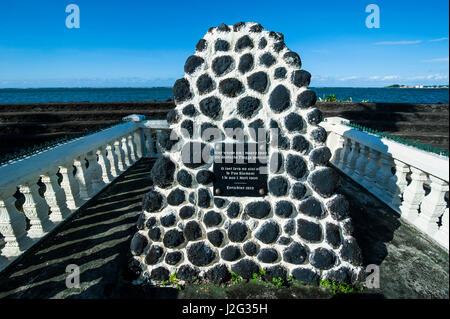 Mémorial allemand à Apia, Samoa, d'Upolu, Pacifique Sud Banque D'Images