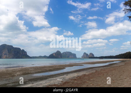 Plage de pak meng paysage, la province de Trang, Thaïlande Banque D'Images