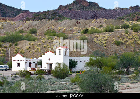 USA, Arizona, AJO, Historical Society Museum, anciennement St Catherine's Indian Mission Banque D'Images