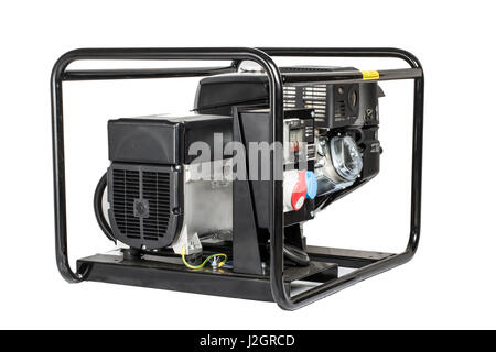 Générateur électrique AC isolated on white Banque D'Images